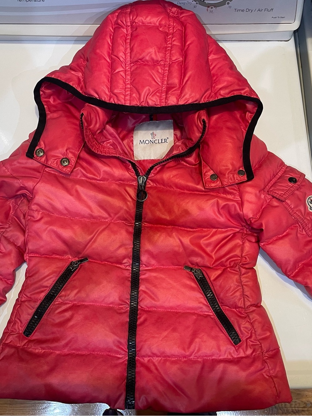 Moncler Kids Pink Puffer Jacket